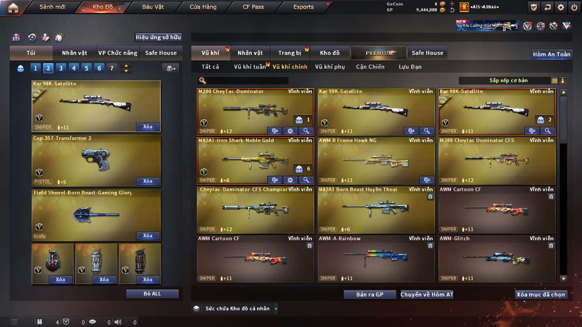 shop acc cf uy tin gia re